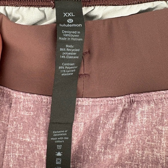 Lululemon T.H.E. Short 9" *Linerless Sunbleached Cherry Cola Multi - Picture 7 of 10